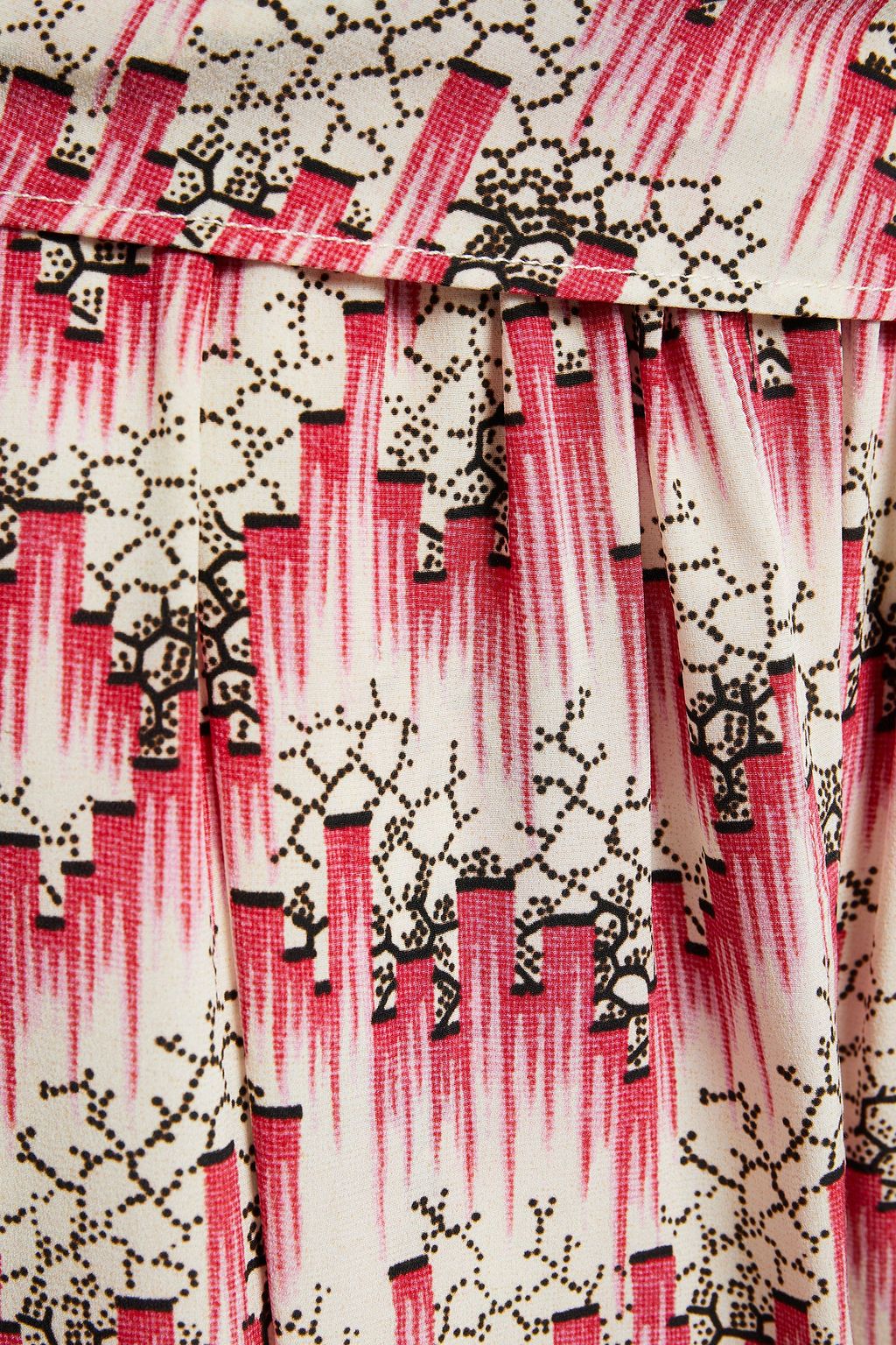 ISABEL MARANT Roxana pleated printed silk-chiffon mini skirt