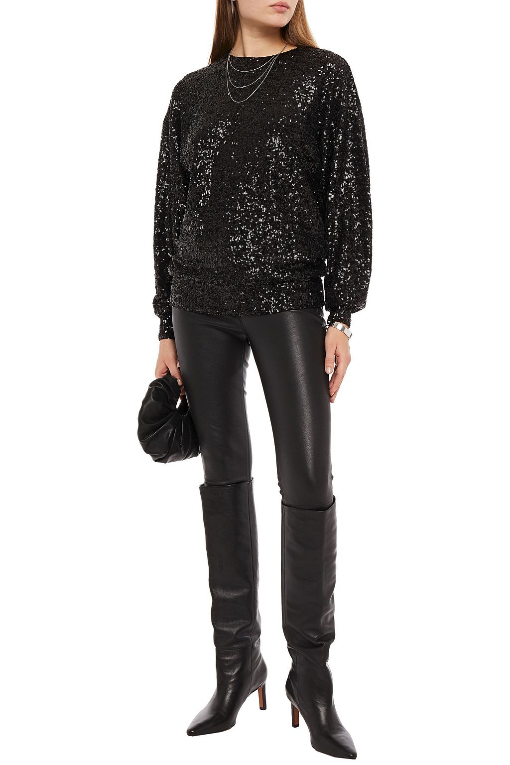 ISABEL MARANT Olivia sequined jersey blouse