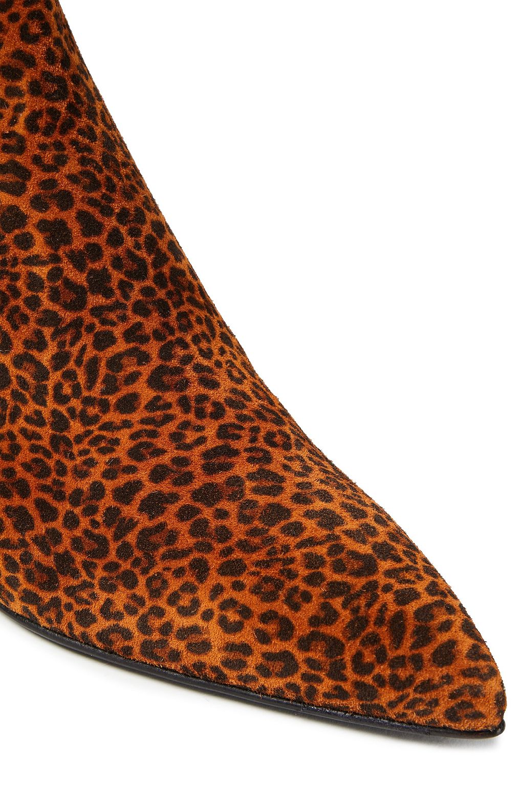 SERGIO ROSSI Leopard-print suede ankle boots