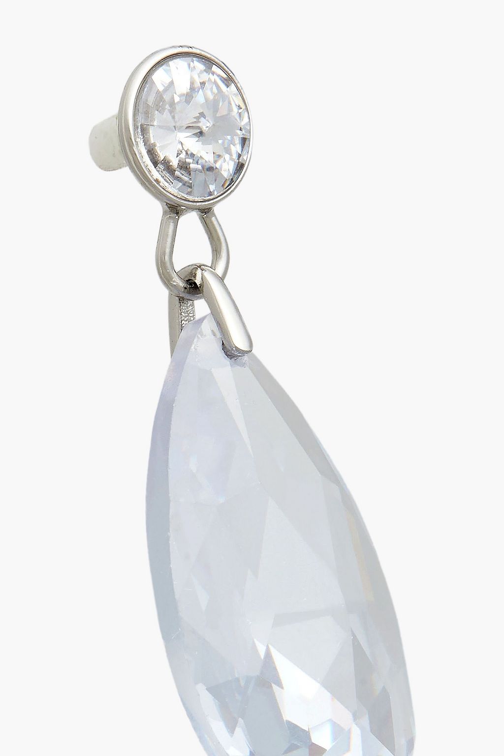 KATE SPADE NEW YORK Silver-tone crystal earrings