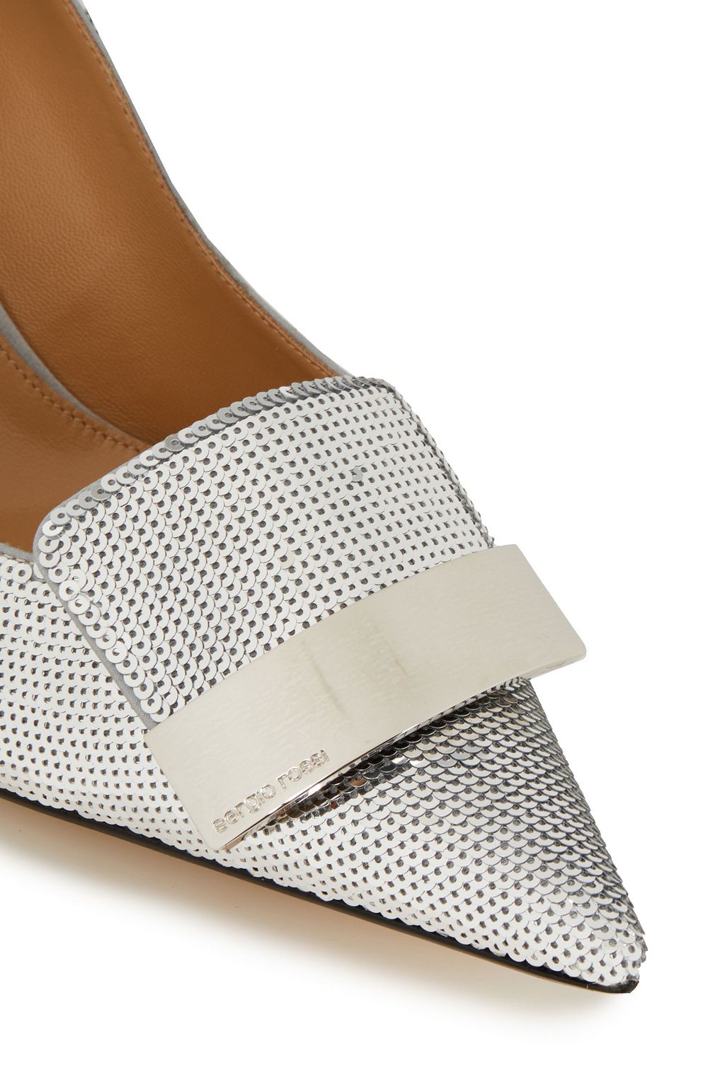 SERGIO ROSSI sr1 sequined satin pumps