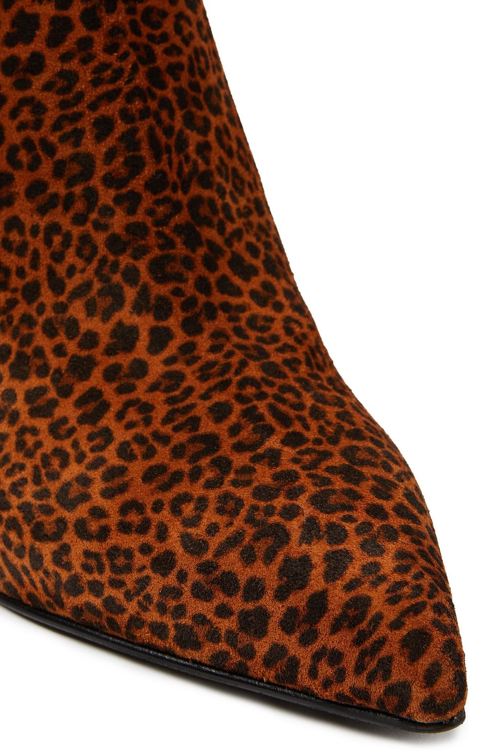 SERGIO ROSSI Leopard-print suede knee boots