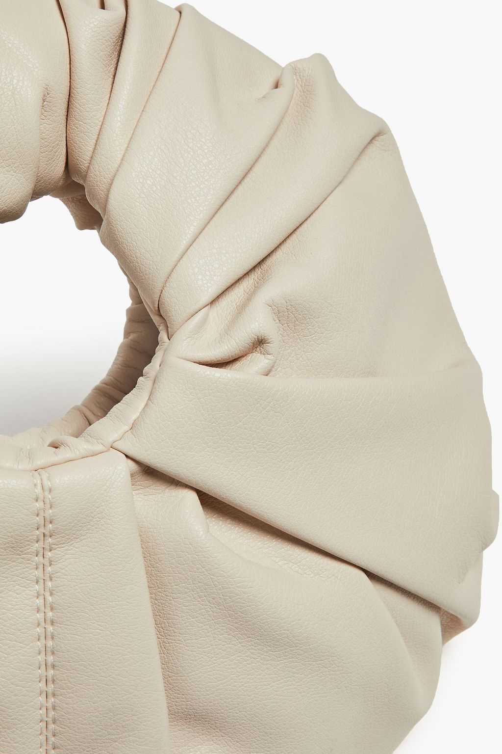 GIA STUDIOS Croissant mini pleated vegan leather tote