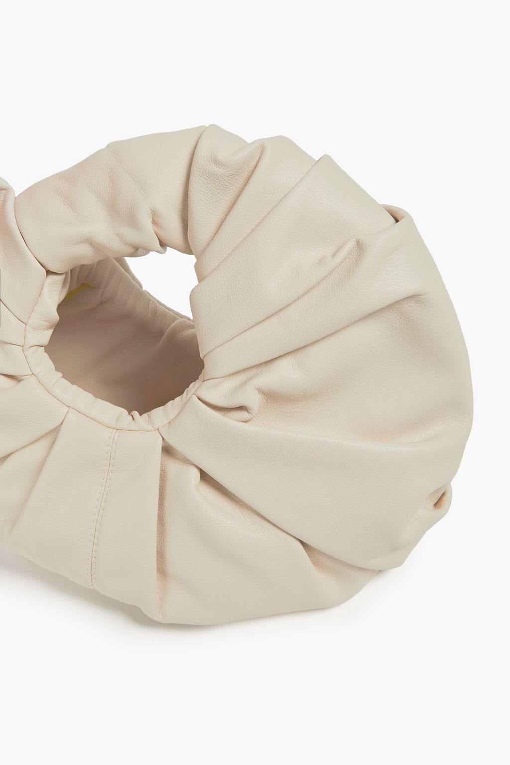 GIA STUDIOS Croissant mini pleated vegan leather tote