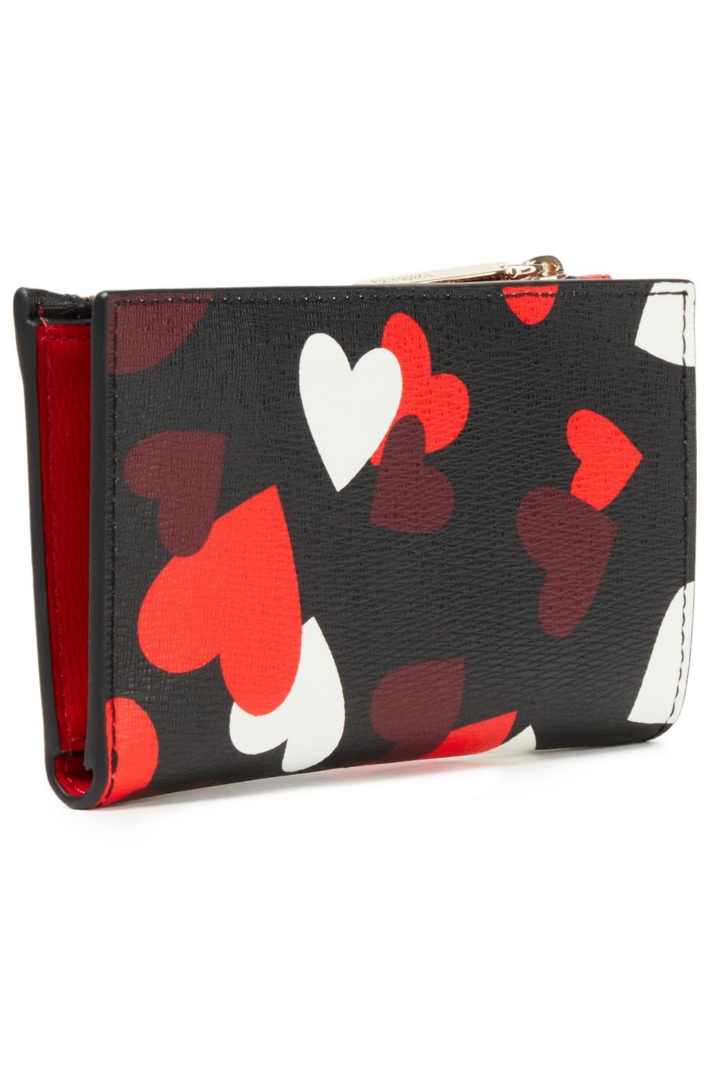 KATE SPADE NEW YORK Printed faux textured-leather wallet