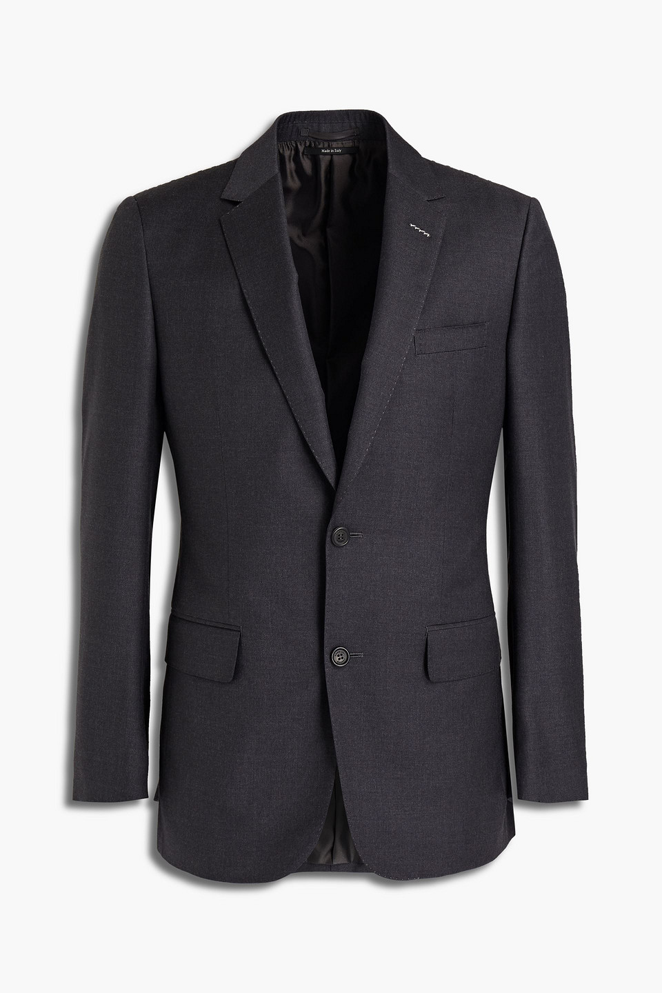 dunhill - slim-fit wool blazer - gray - it 56