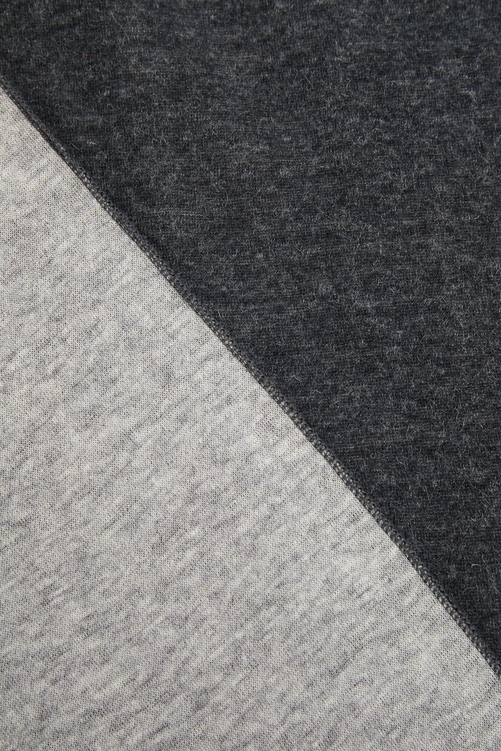 MAJESTIC FILATURES Two-tone brushed cotton and cashmere-blend scarf