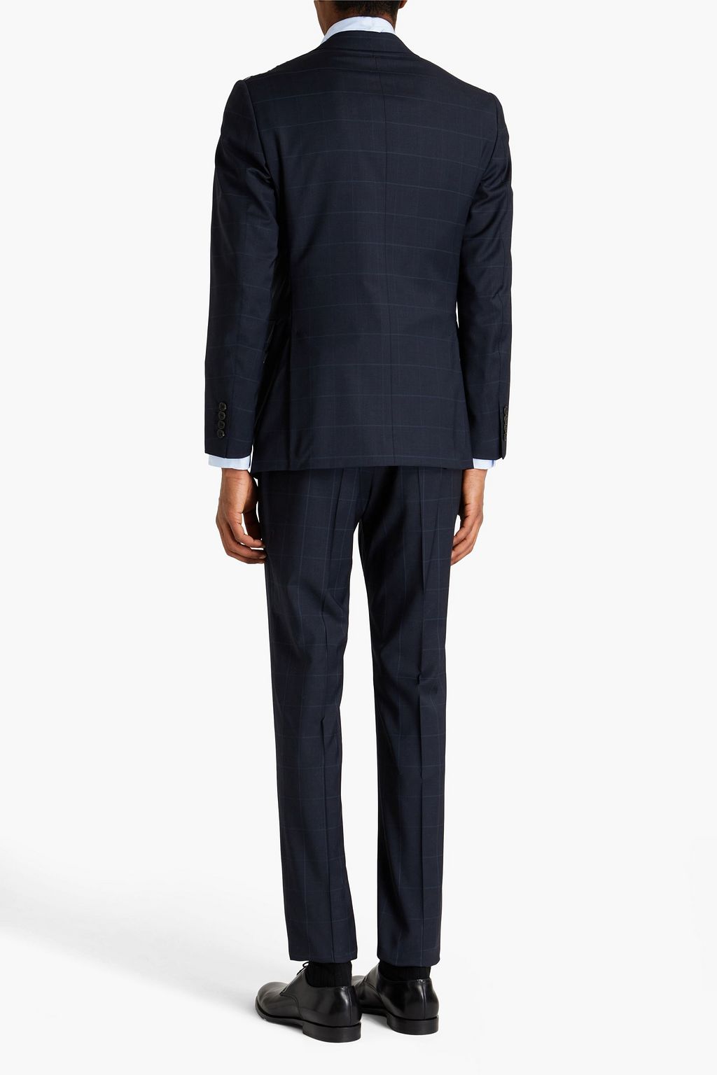DUNHILL Checked wool-jacquard suit jacket