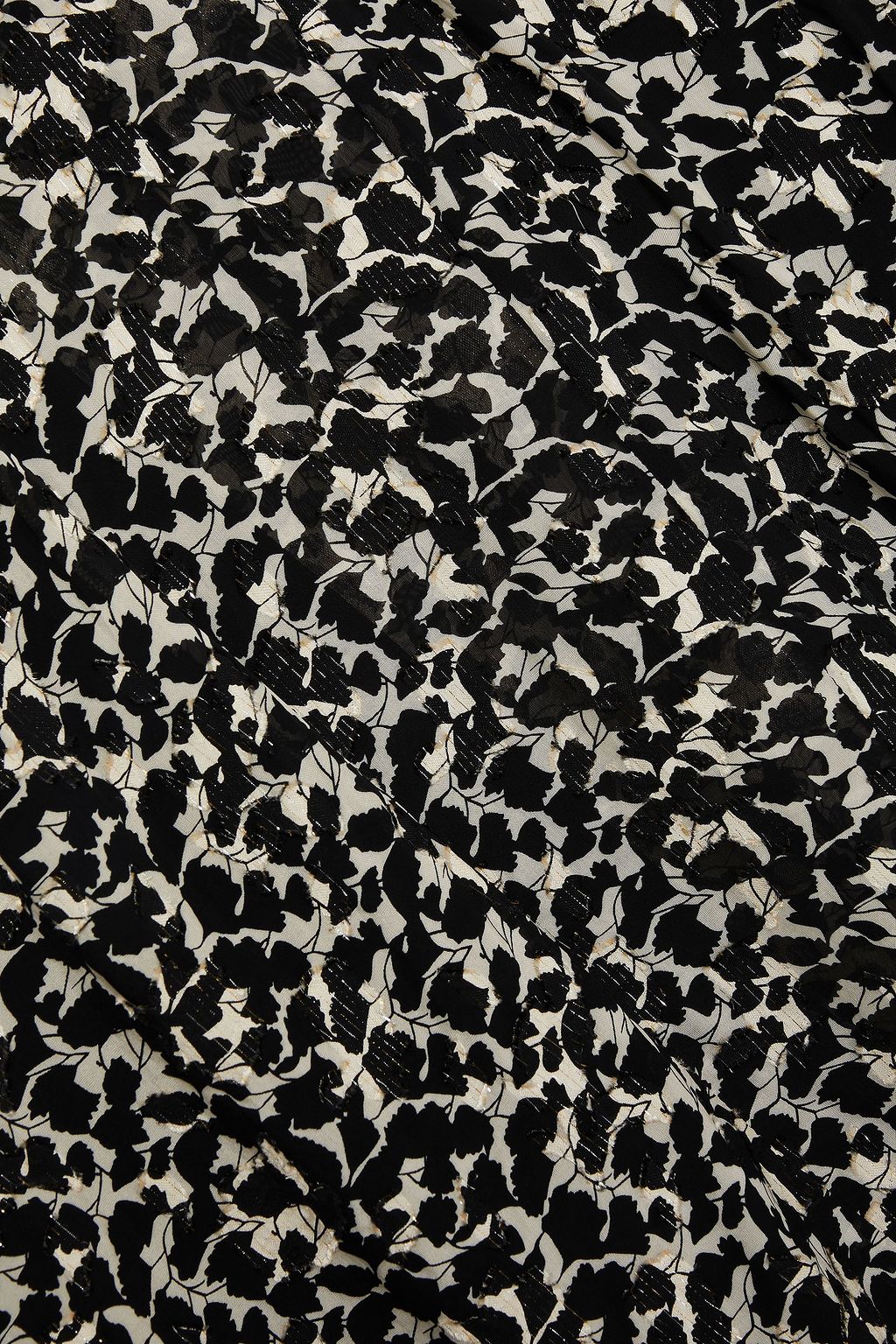 ISABEL MARANT Midway printed fil coupé silk and Lurex-blend blouse