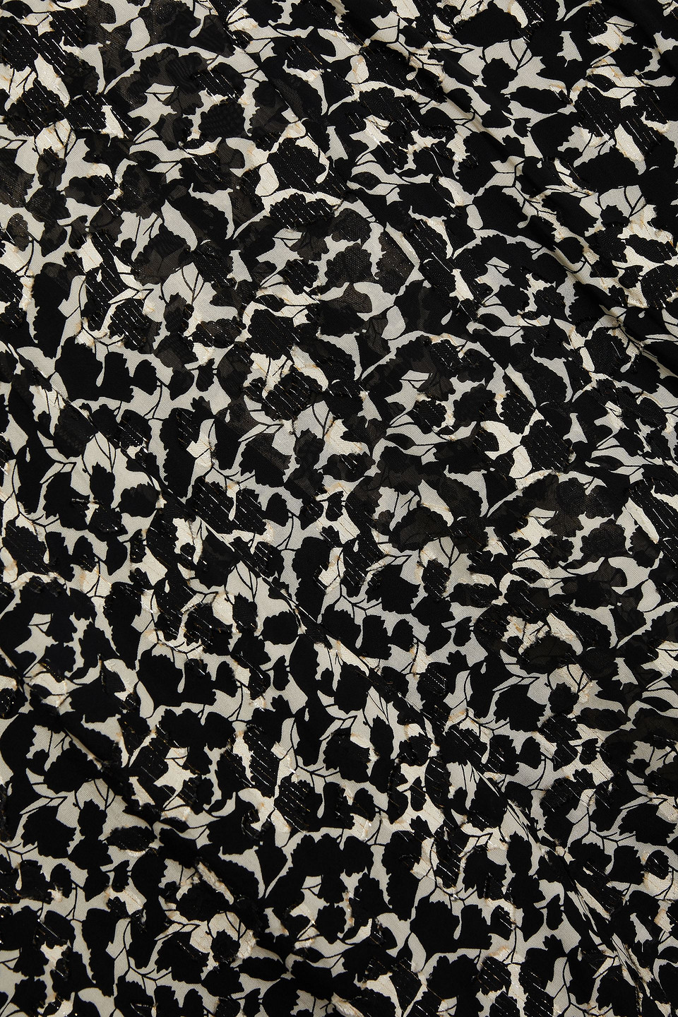 ISABEL MARANT MIDWAY PRINTED FIL COUPÉ SILK AND LUREX-BLEND BLOUSE
