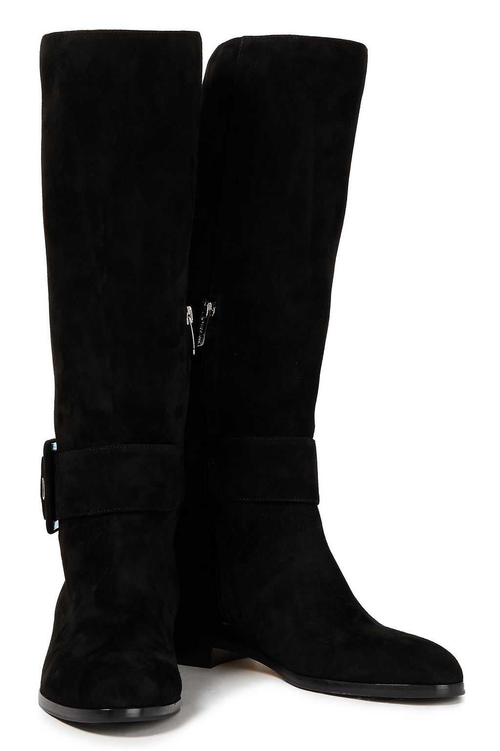 SERGIO ROSSI Suede knee boots