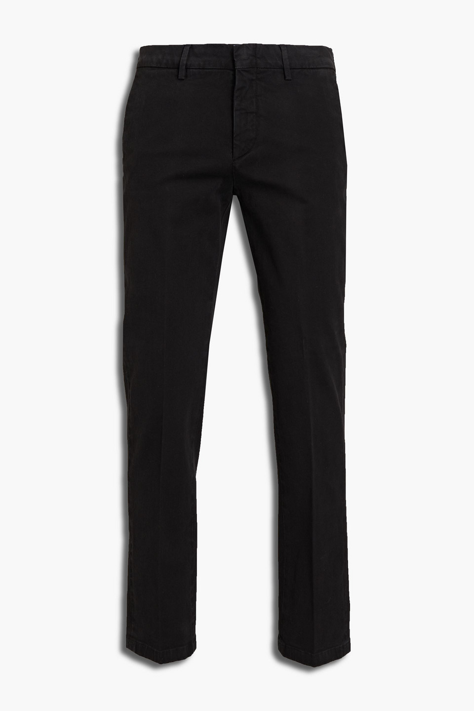 dunhill - stretch-cotton twill chinos - black - it 56
