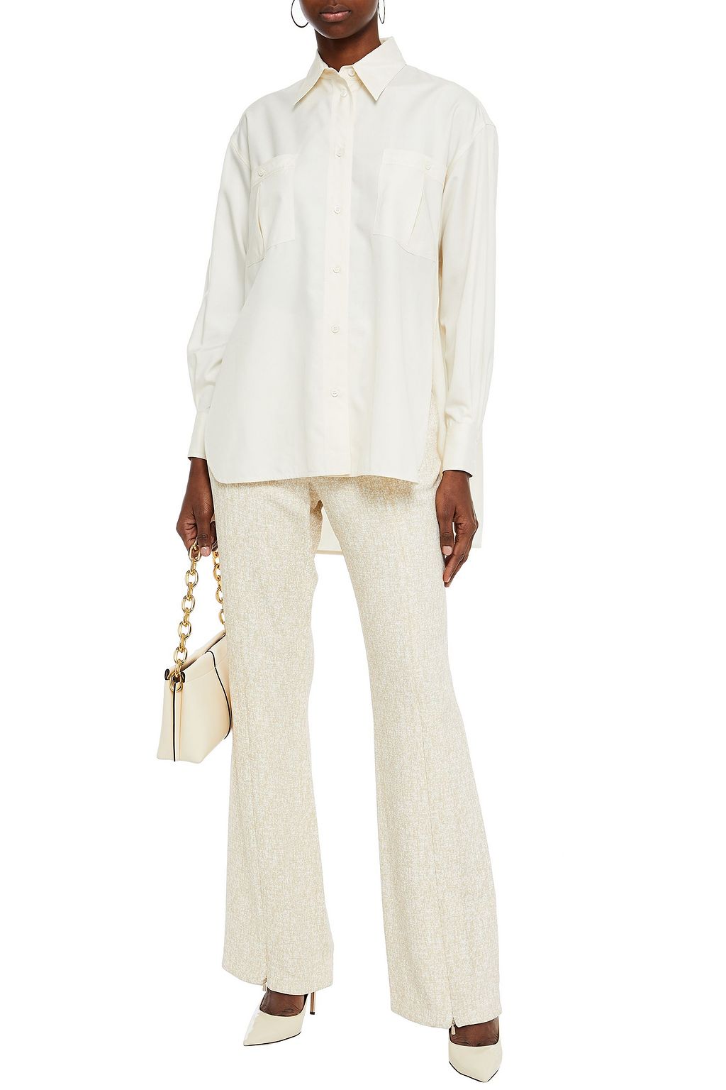 VICTORIA BECKHAM Silk-poplin shirt