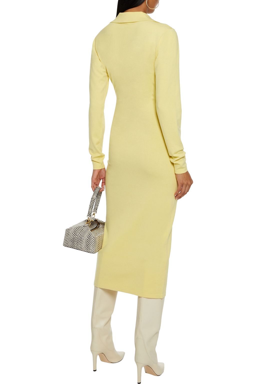 RONNY KOBO Stretch-knit midi dress