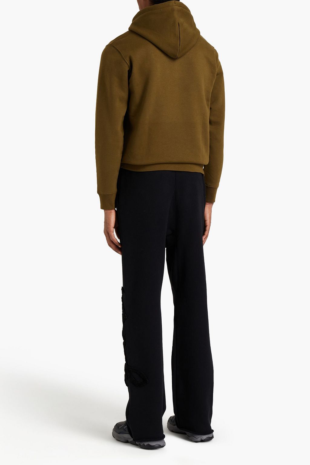 ARMY BY YVES SALOMON Printed French cotton-blend terry hoodie