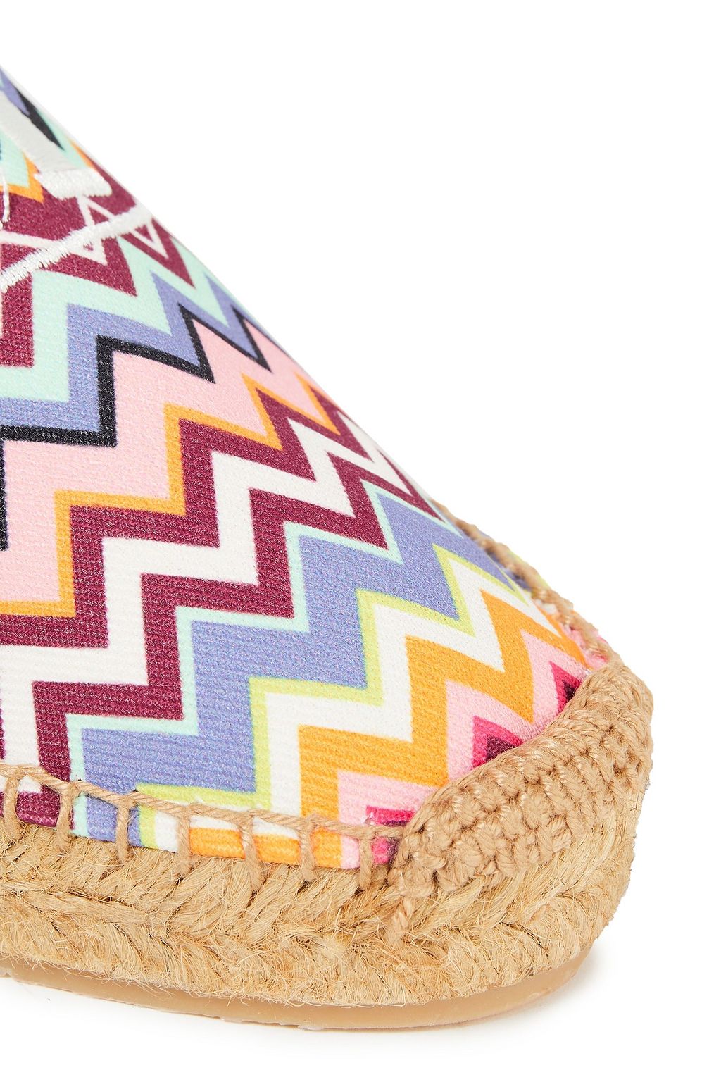 M MISSONI Embroidered printed twill espadrilles