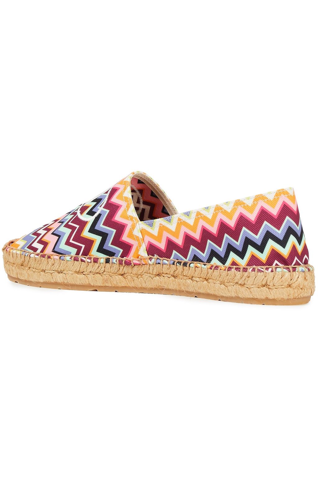 M MISSONI Embroidered printed twill espadrilles