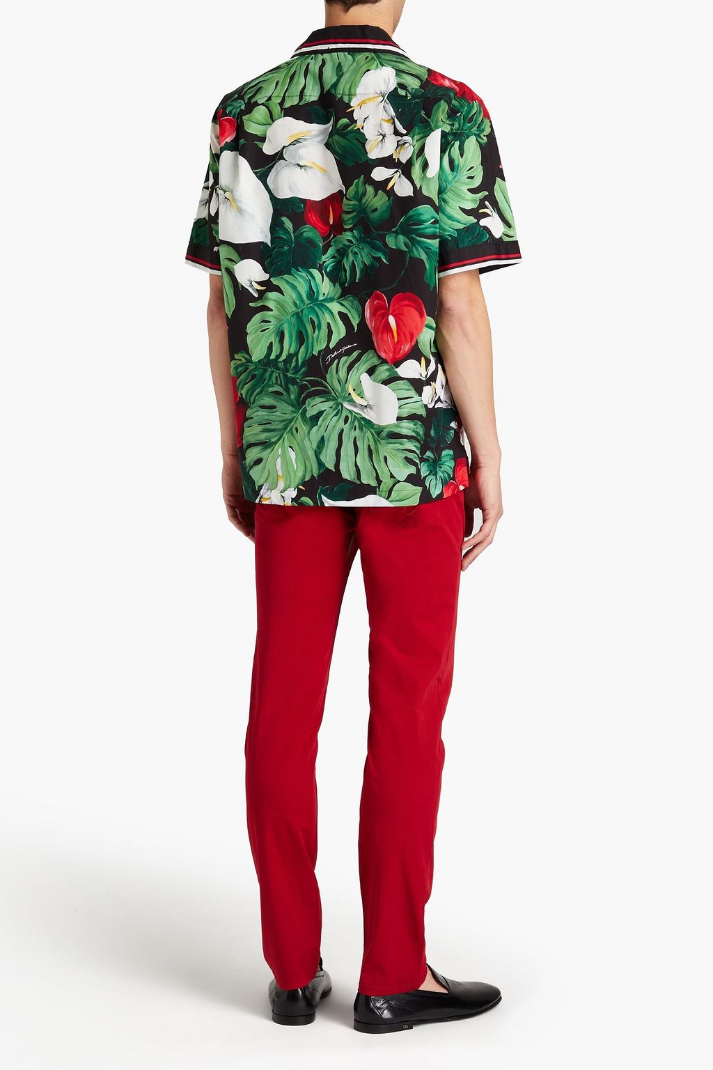 DOLCE&GABBANA Skinny-fit cotton-blend twill pants