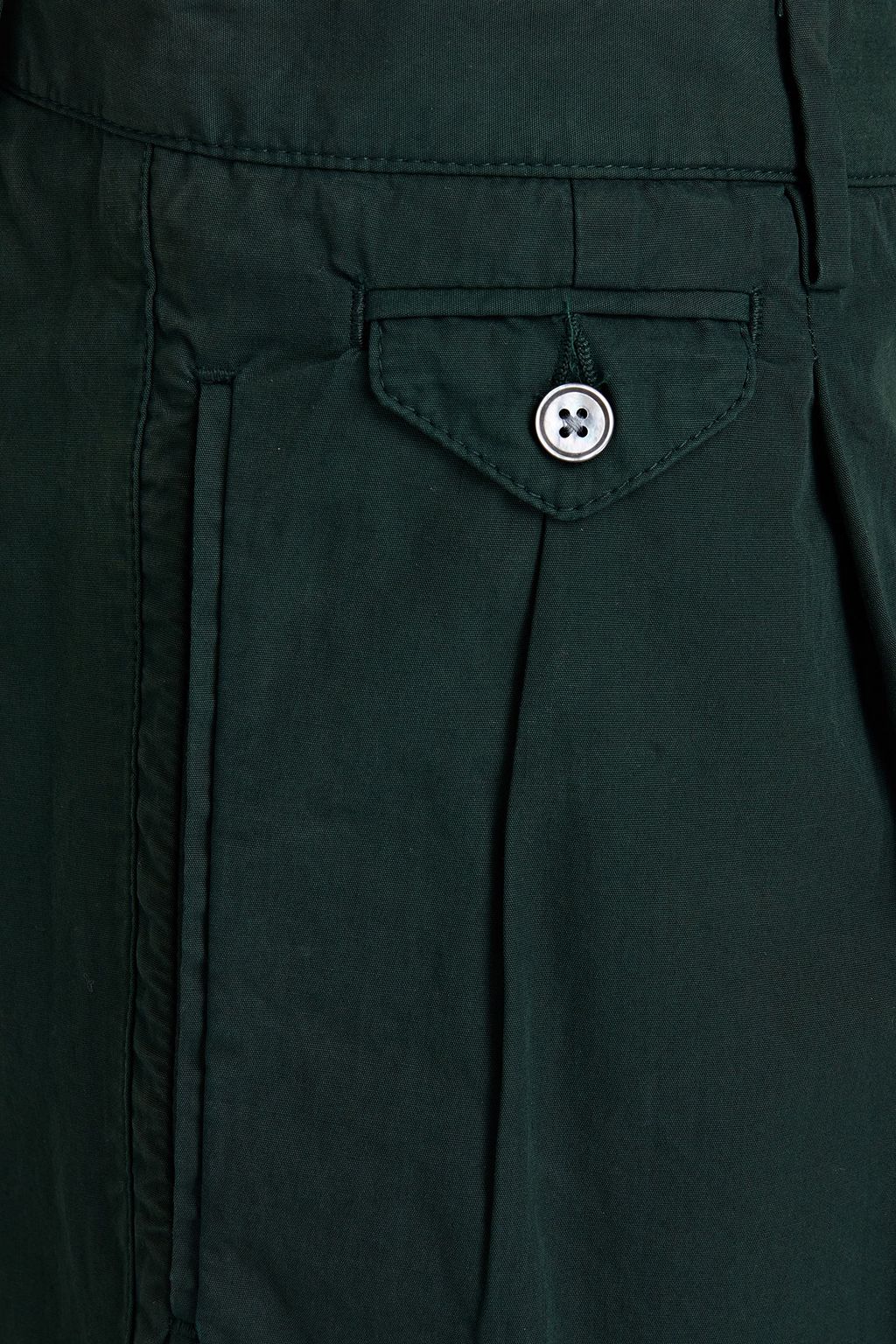 DOLCE & GABBANA Pleated cotton-canvas chino shorts
