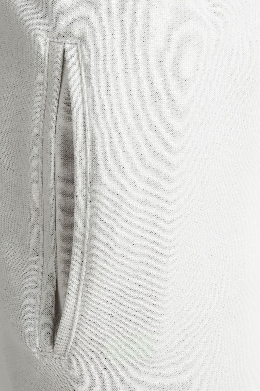 DOLCE & GABBANA Two-tone French cotton-terry sweatpants