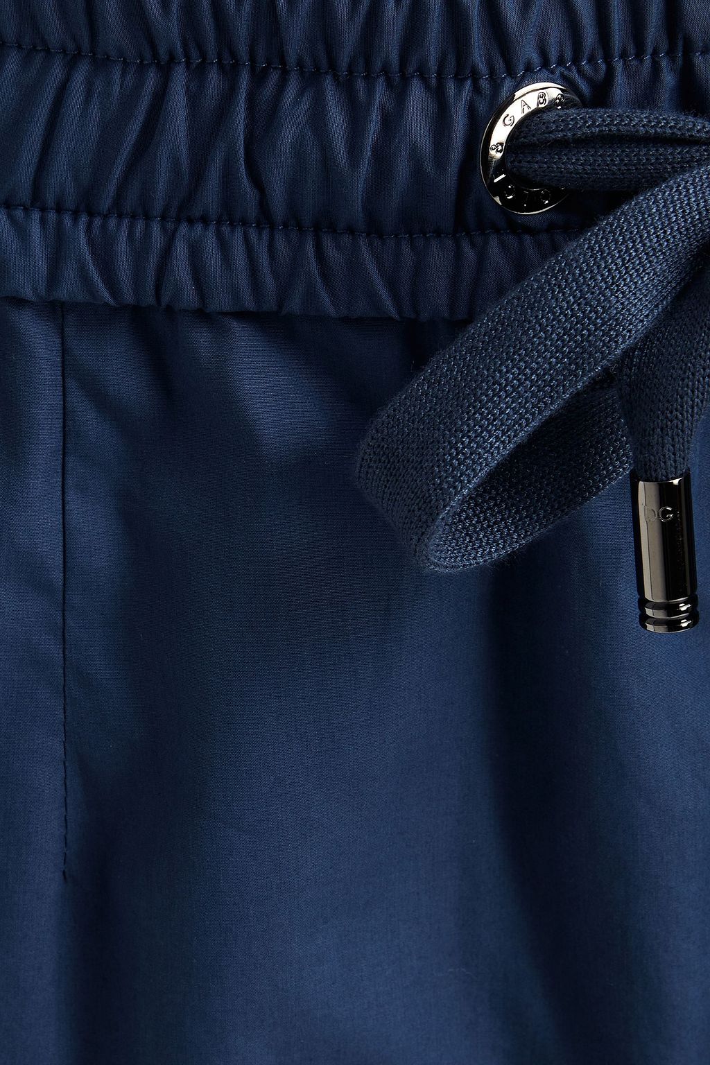 DOLCE&GABBANA Tapered striped cotton-poplin track pants