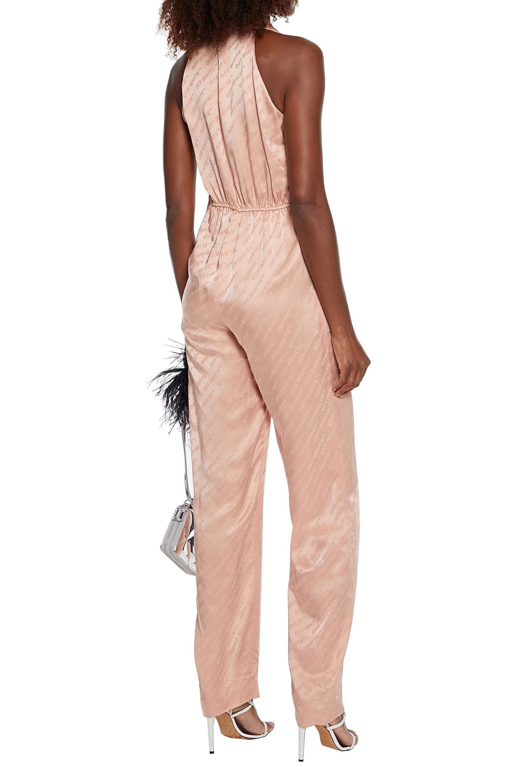 OFF-WHITE™ Satin-jacquard jumpsuit