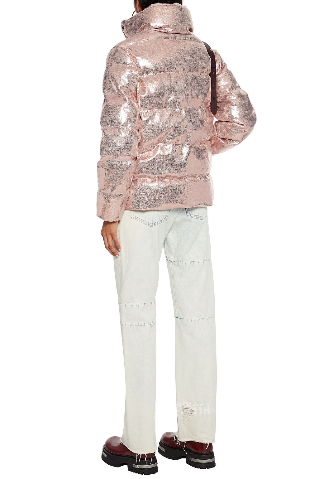 UNREAL FUR Quilted velvet jacket