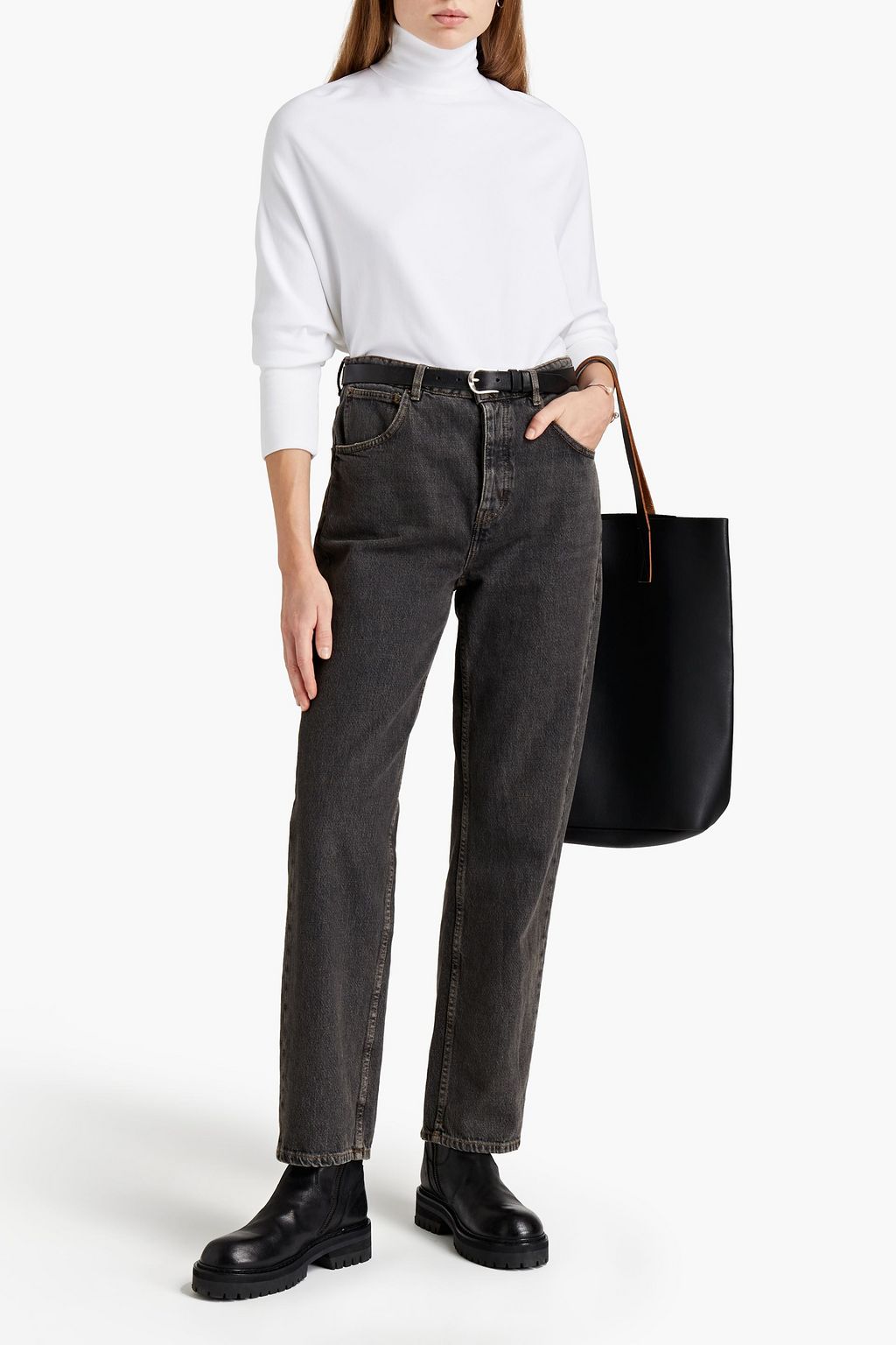 MAJESTIC FILATURES Fleece turtleneck top