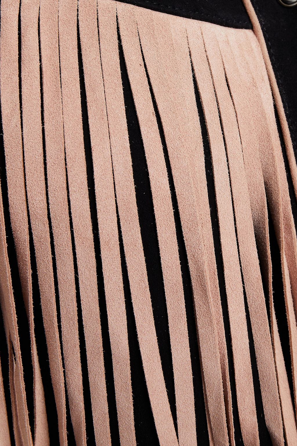VALENTINO GARAVANI Fringed suede shirt