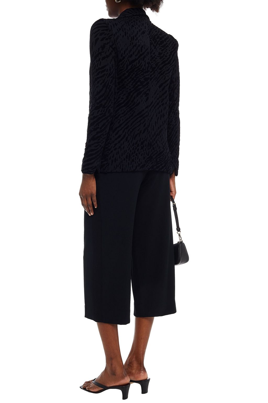 MAJESTIC FILATURES Flocked fleece blazer