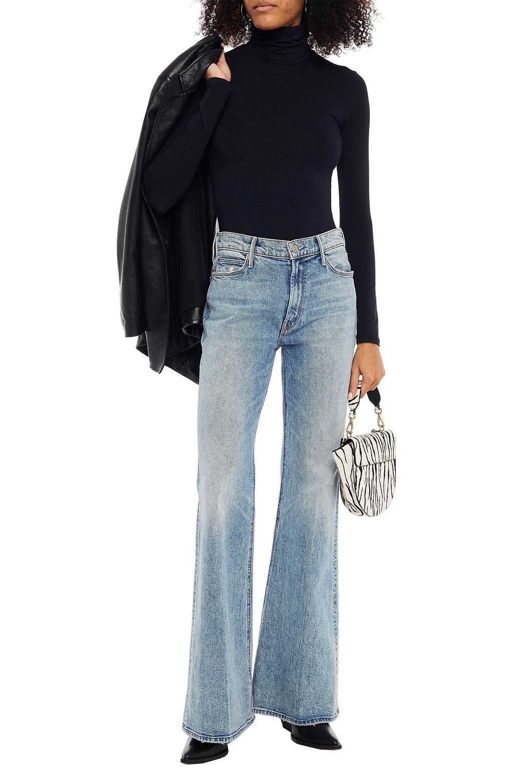 MAJESTIC FILATURES Stretch-jersey turtleneck top