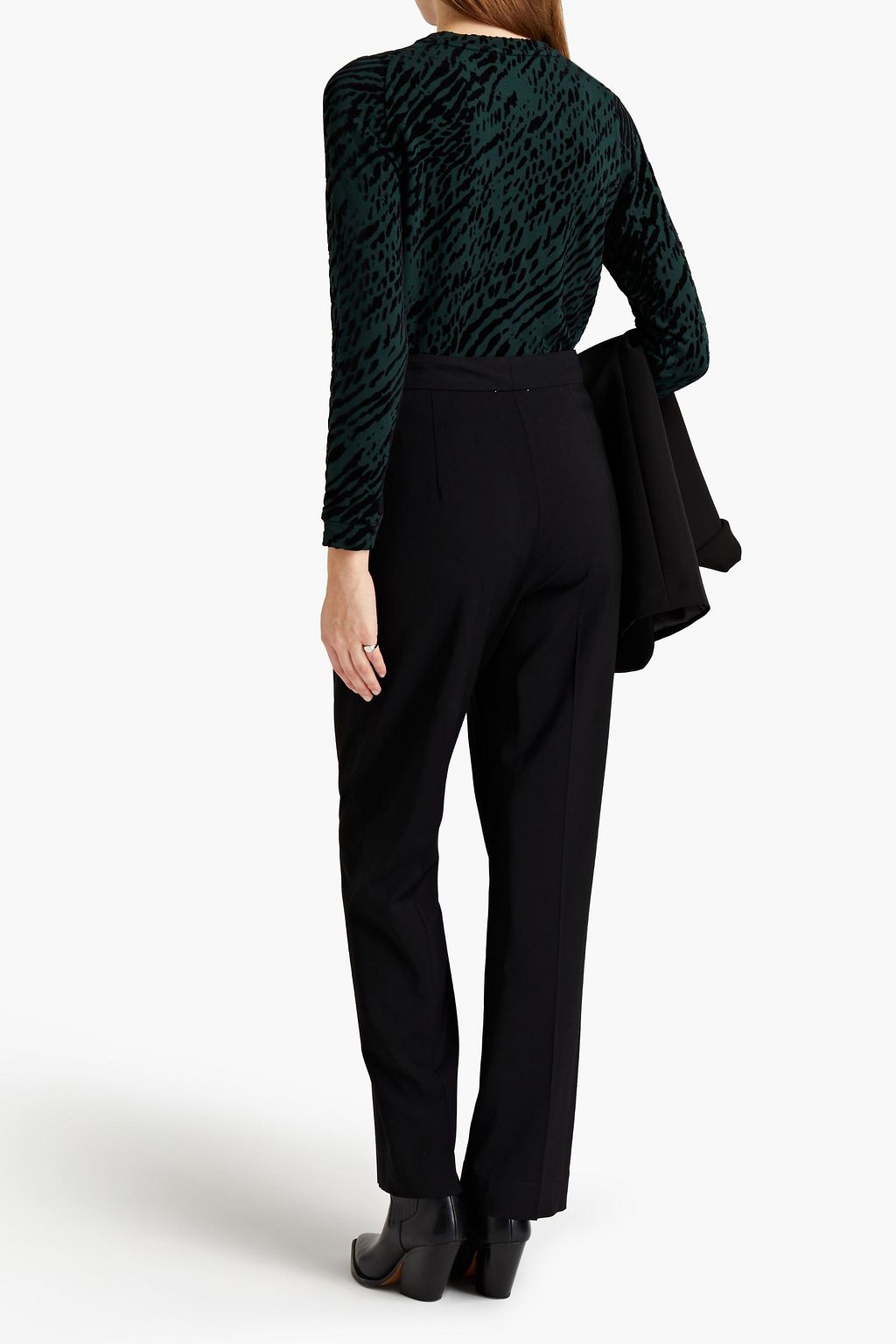 MAJESTIC FILATURES Flocked fleece sweatshirt