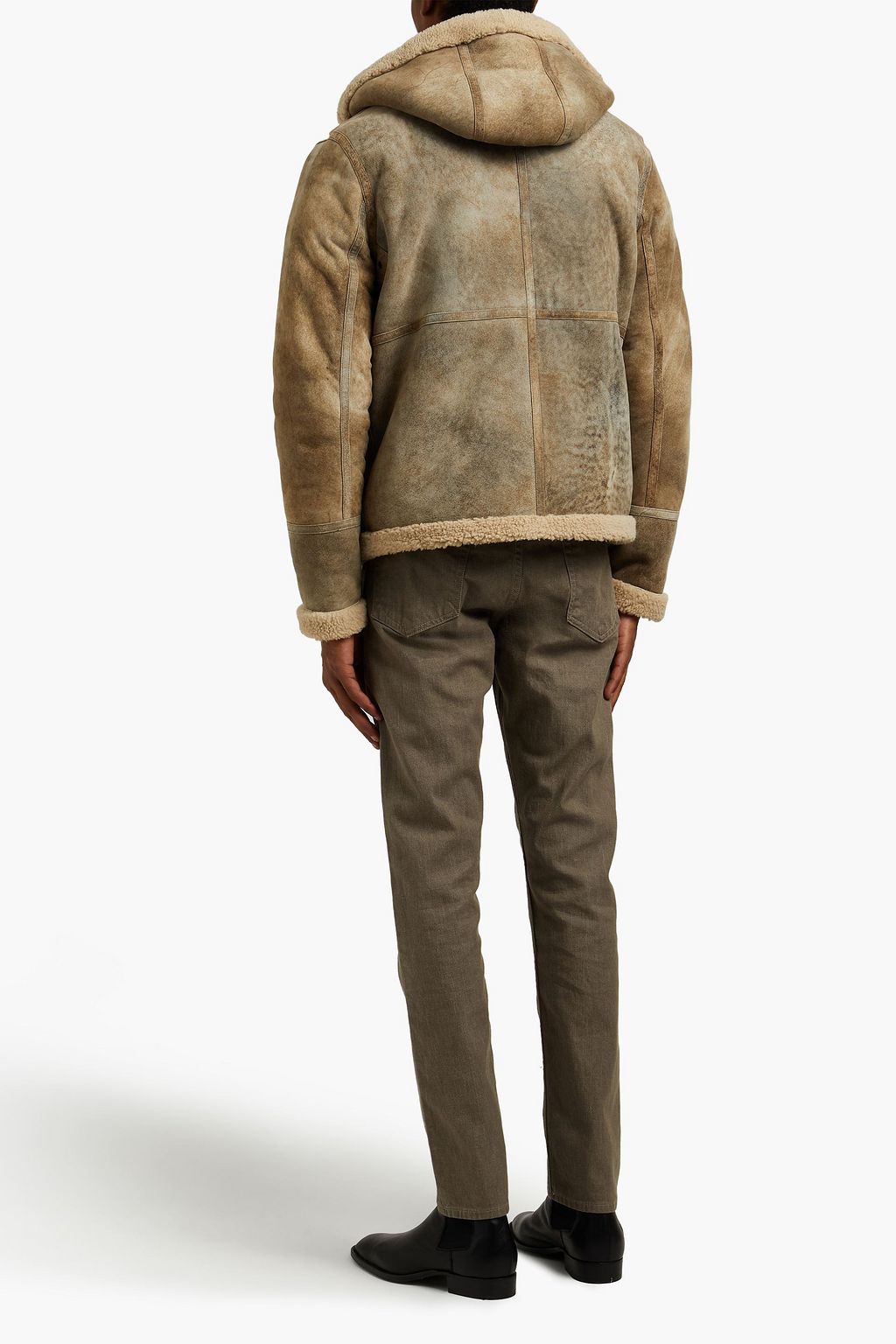 YVES SALOMON Shearling hooded jacket