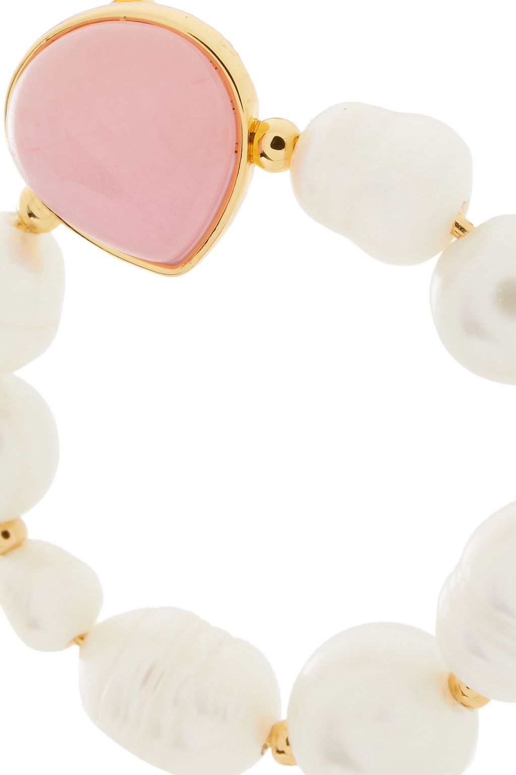 KATE SPADE NEW YORK Goldfarbene Creolen mit Süßwasserperlen und Steinen
