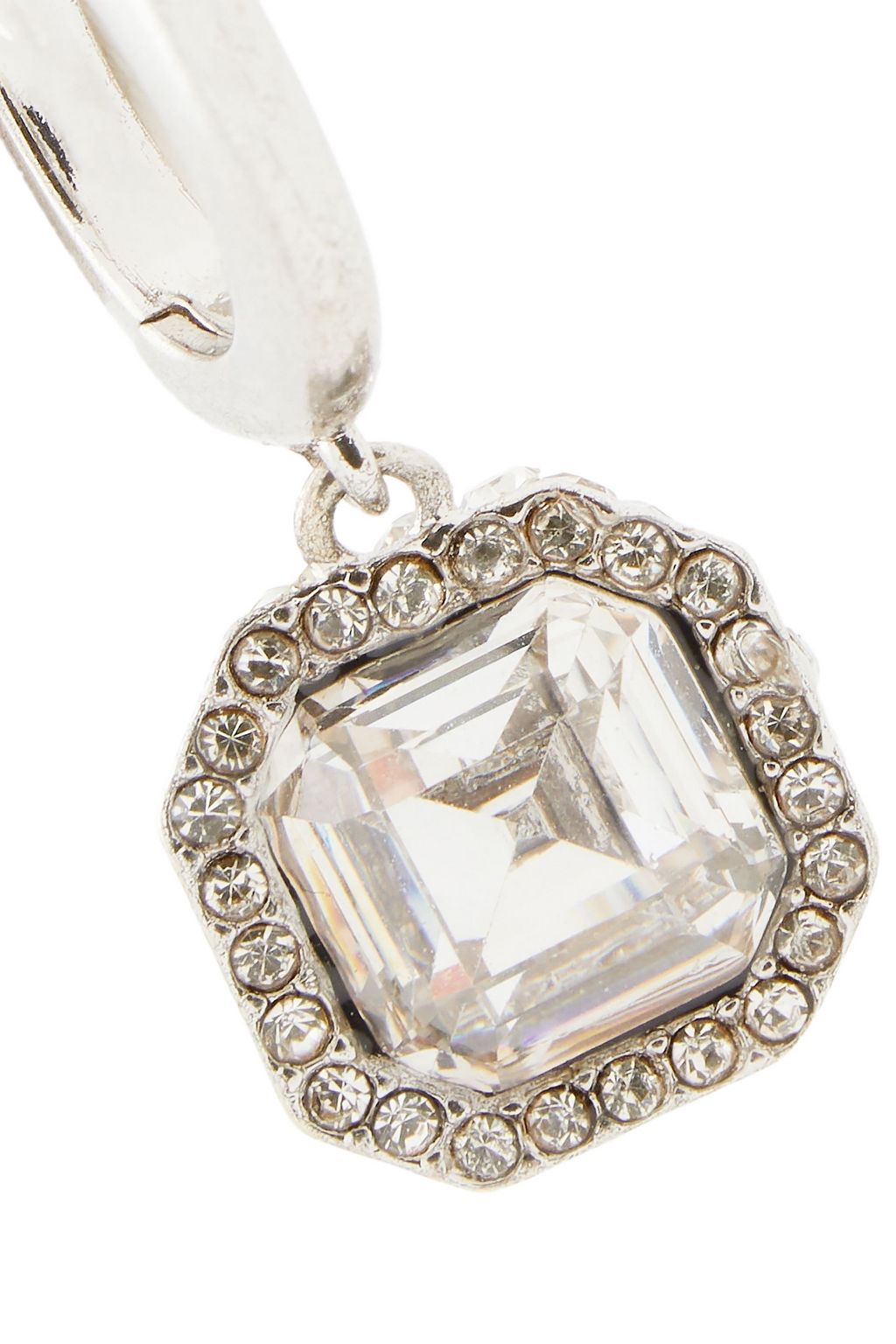 KATE SPADE NEW YORK Silver-tone crystal earrings