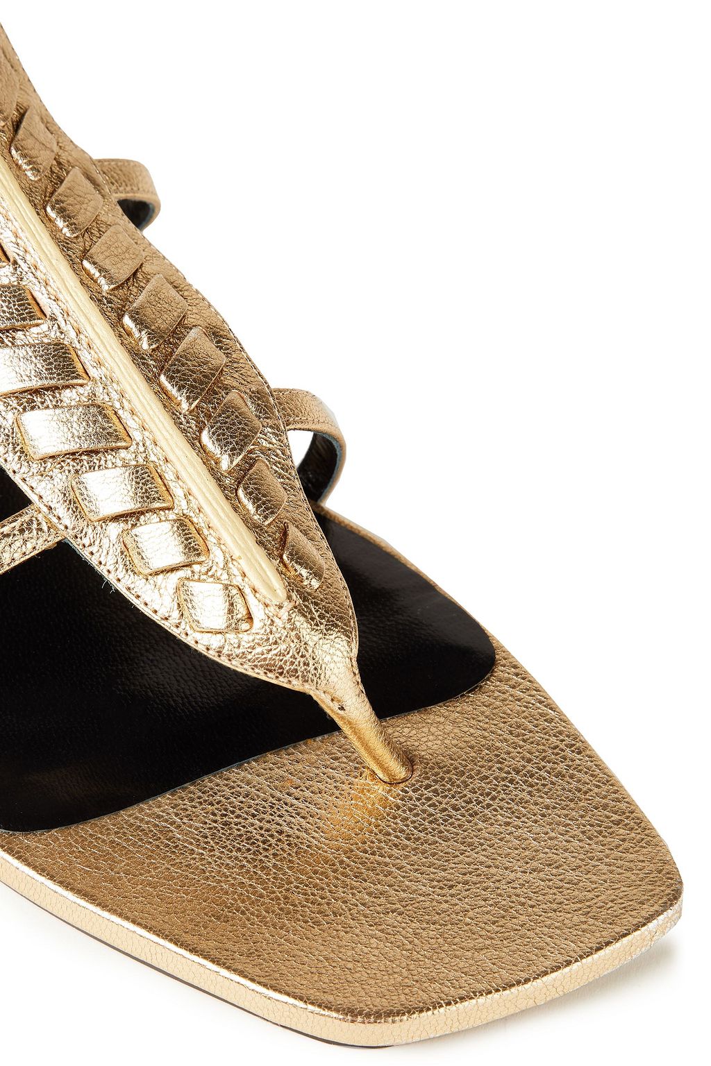 ROBERTO CAVALLI Textured-leather sandals