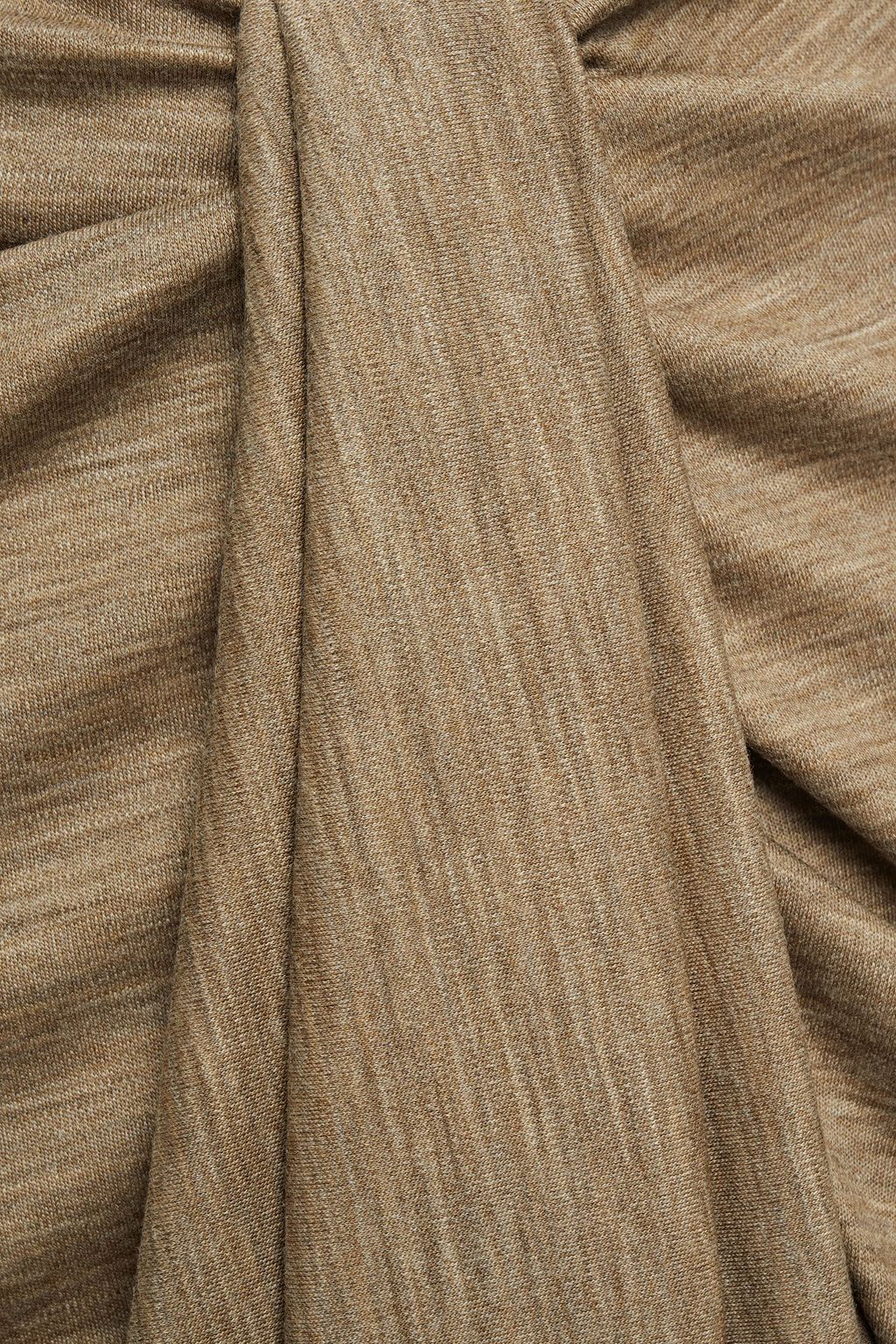 ISABEL MARANT Datisca draped wool-jersey midi skirt