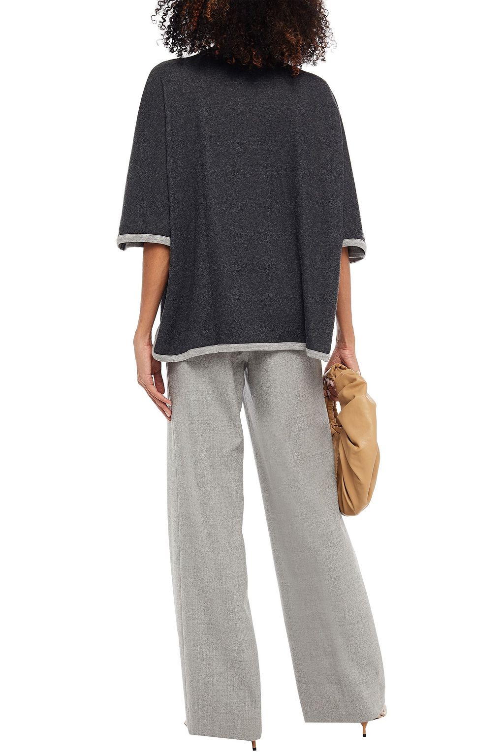 MAJESTIC FILATURES Cotton, cashmere and silk-blend jersey tunic