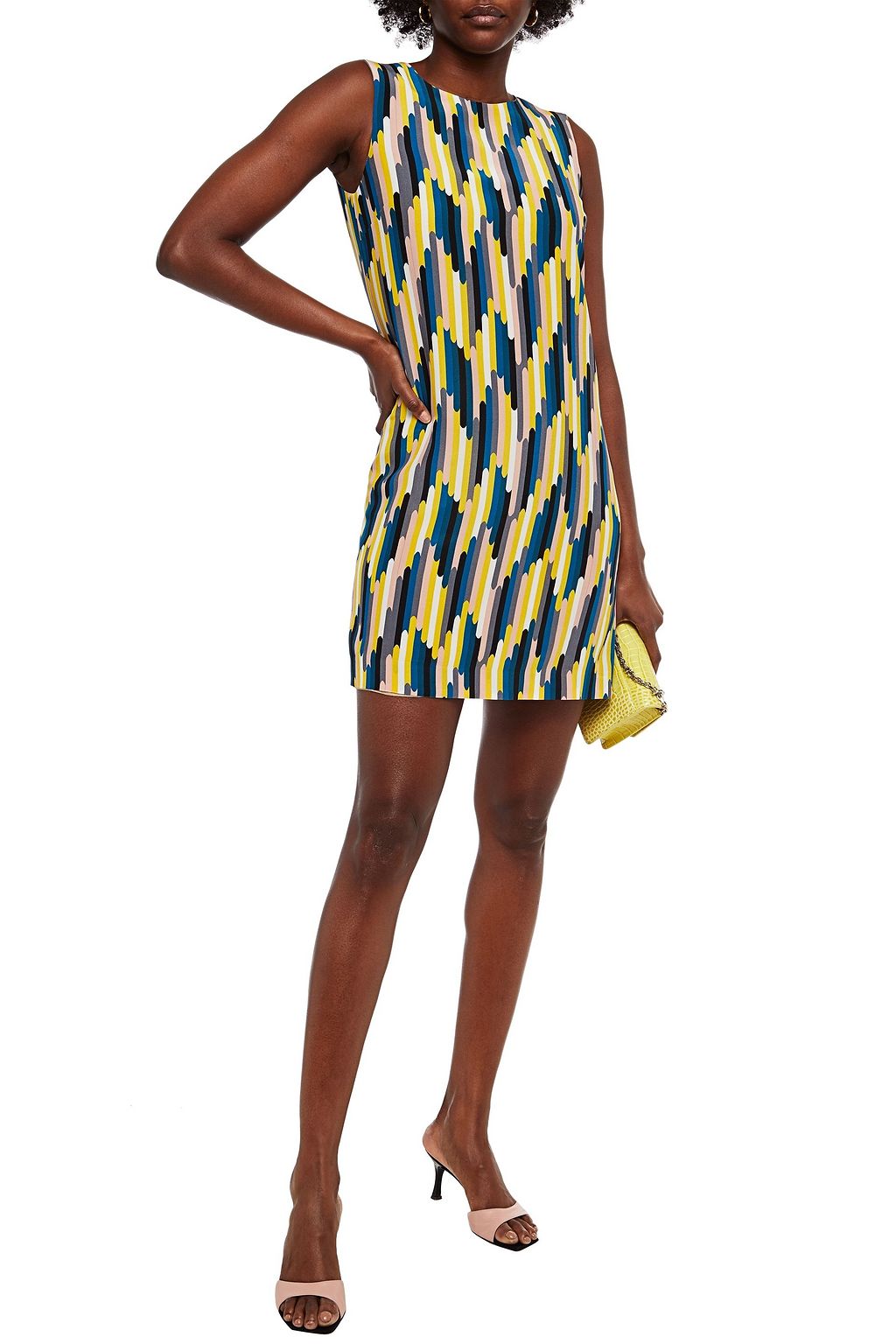 M MISSONI Printed silk crepe de chine mini dress