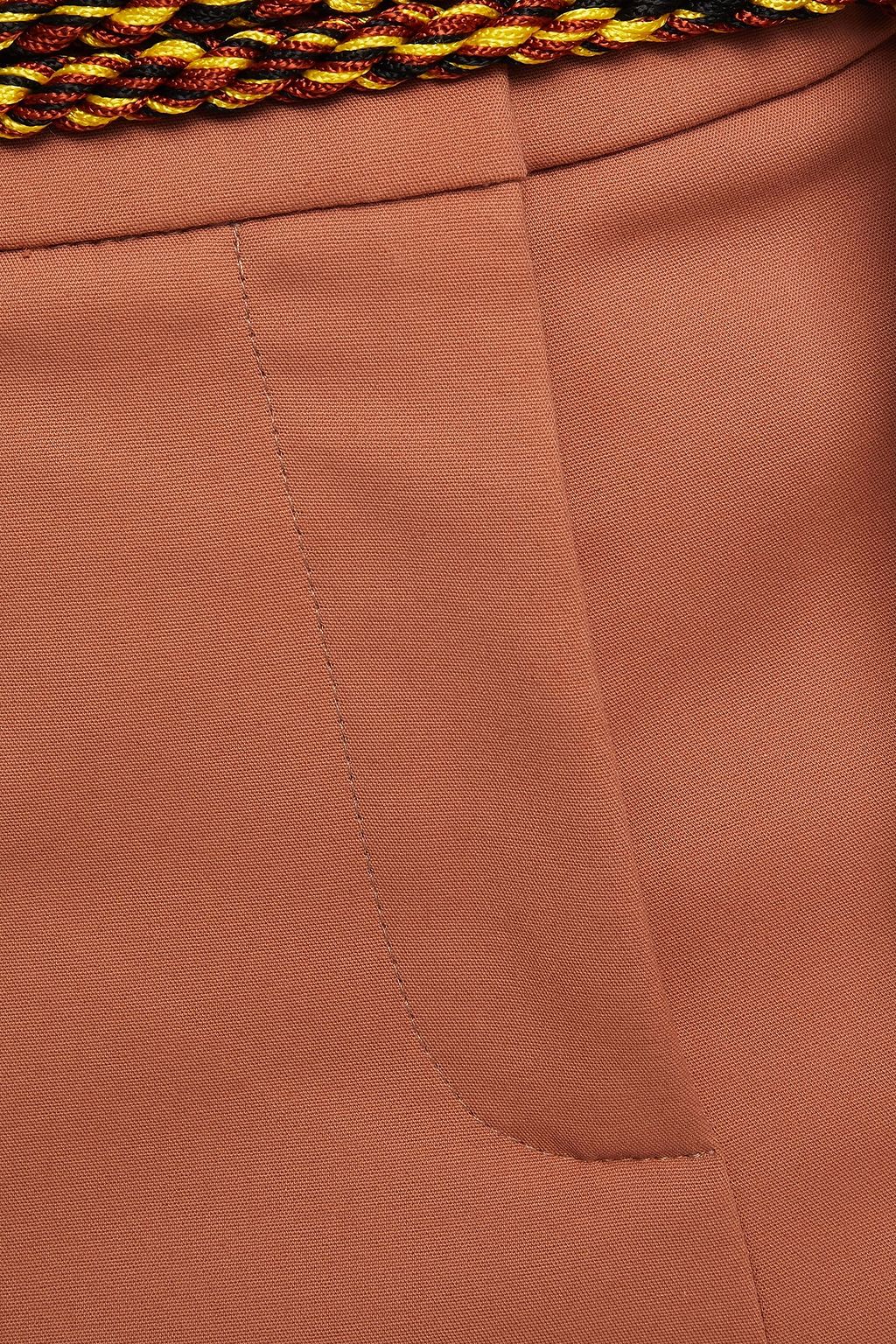 M MISSONI Cropped belted cotton-blend tapered pants