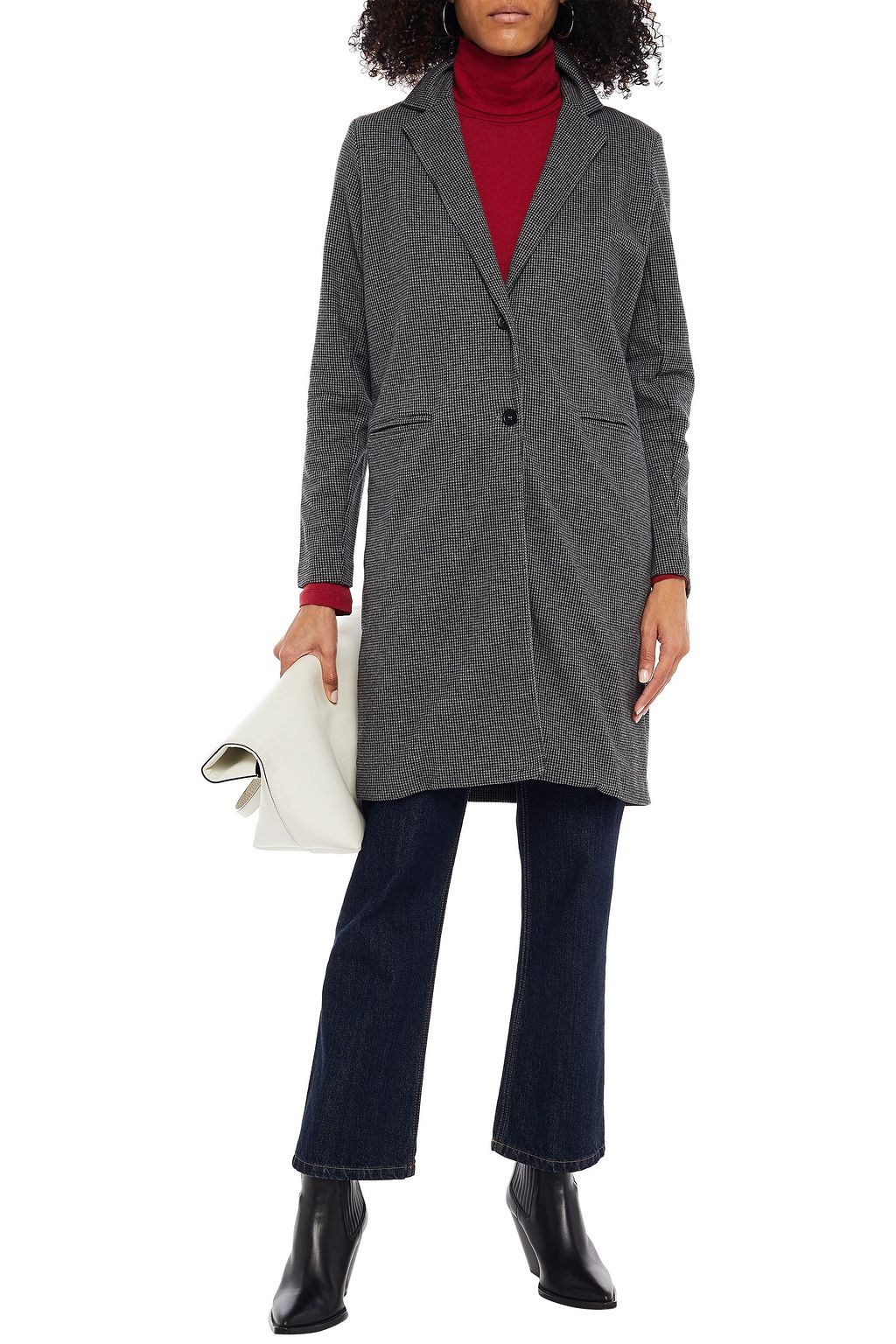 MAJESTIC FILATURES Houndstooth cotton coat