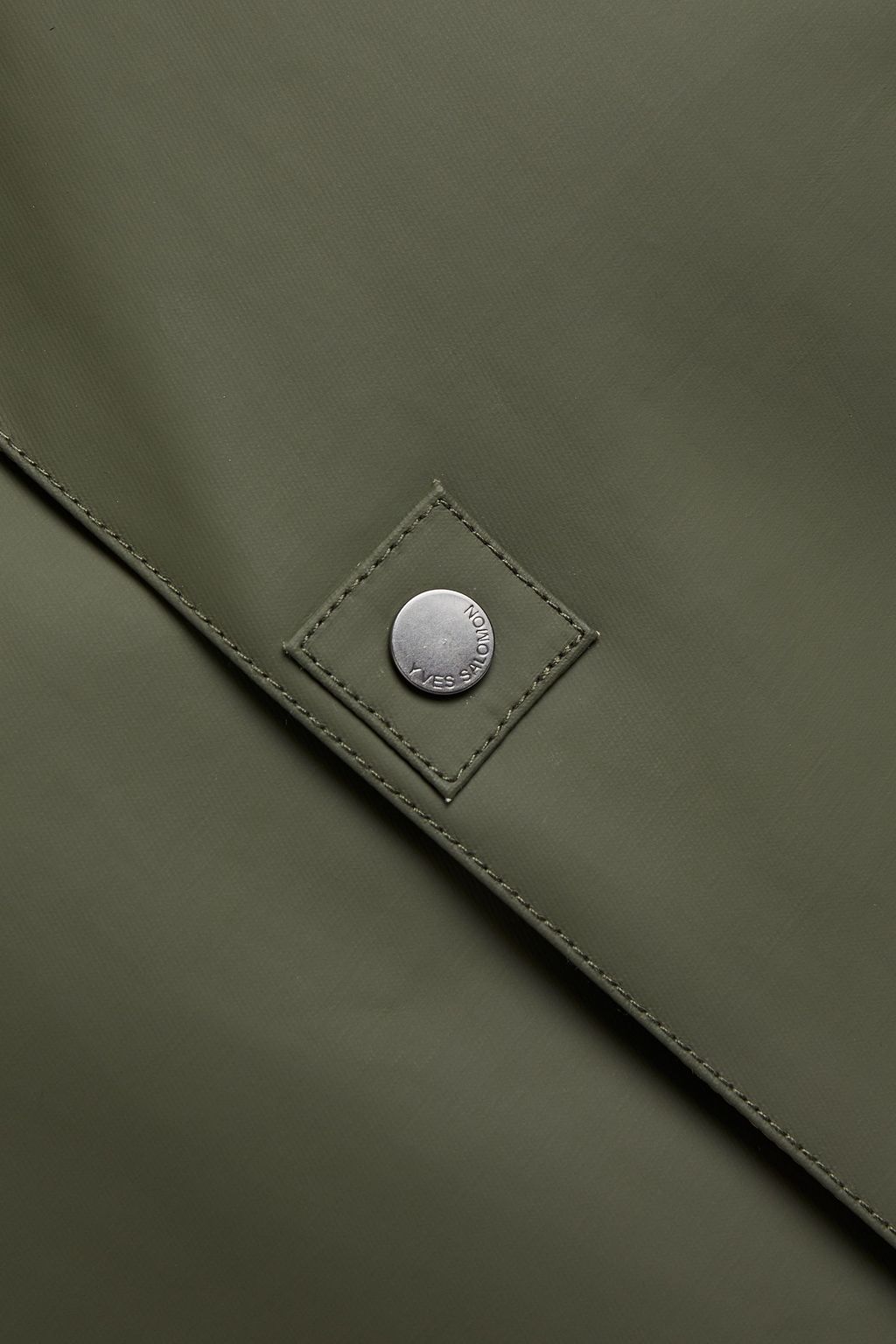 YVES SALOMON Coated gabardine coat