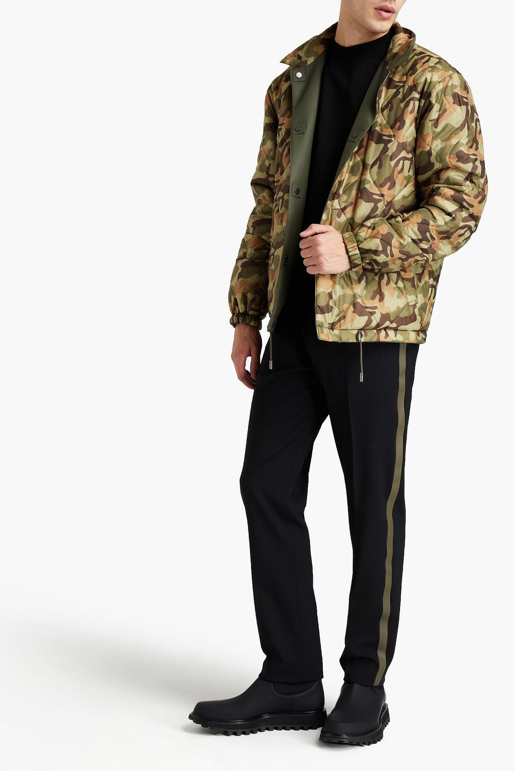 YVES SALOMON Coated gabardine coat