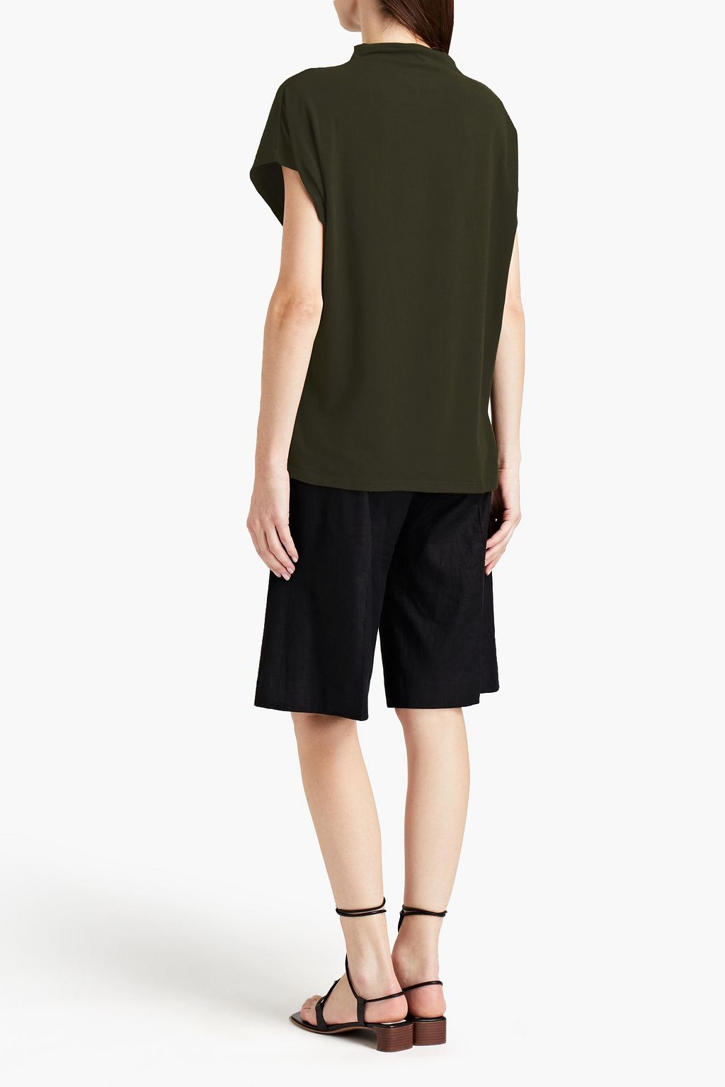 MAJESTIC FILATURES Stretch-cotton jersey top