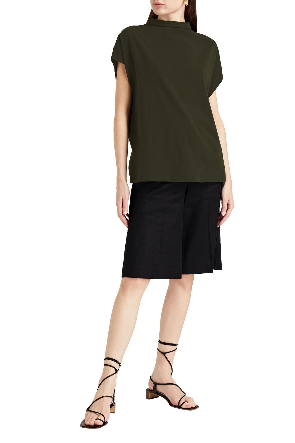 MAJESTIC FILATURES Stretch-cotton jersey top