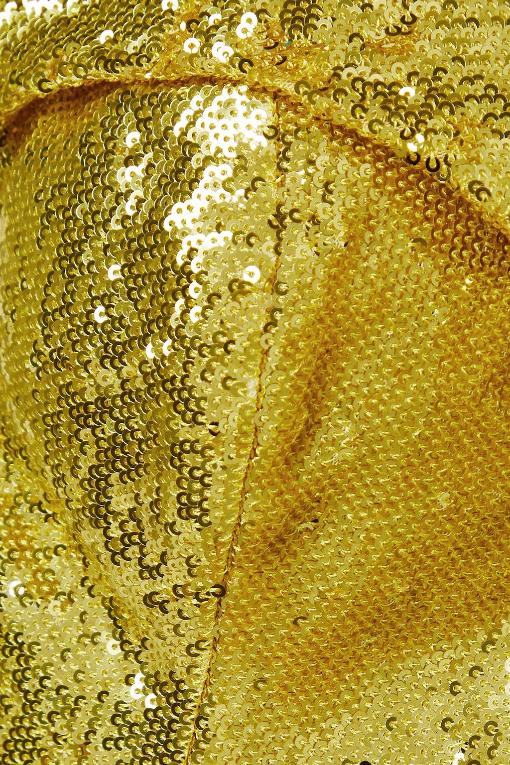 AREA Cropped sequined tulle bustier top