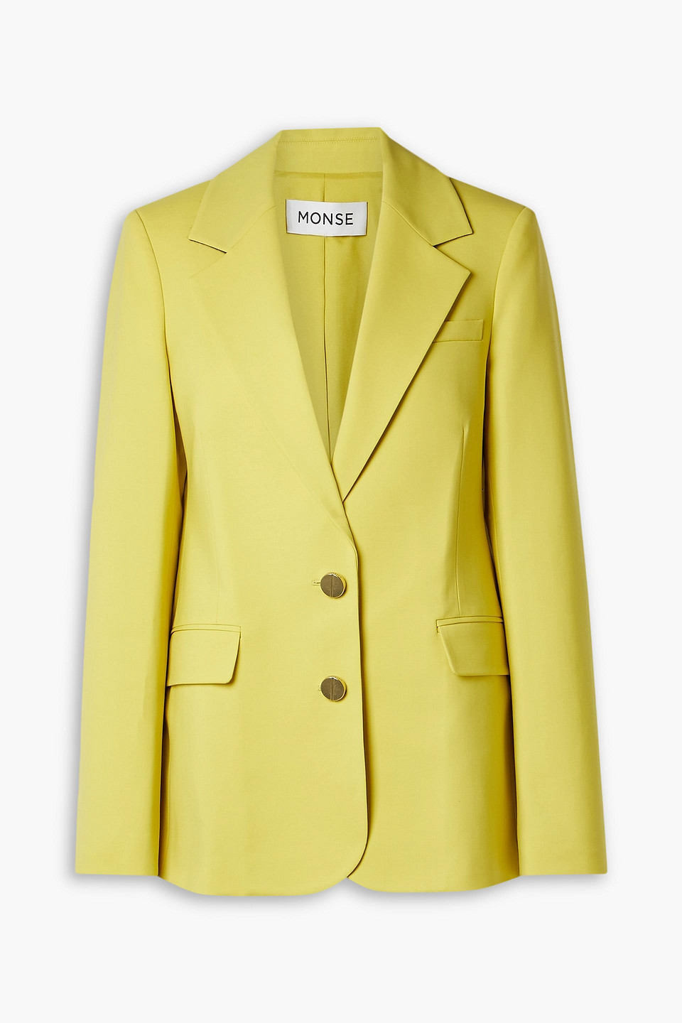 Monse Oversized Wool-blend Blazer In Lime Green