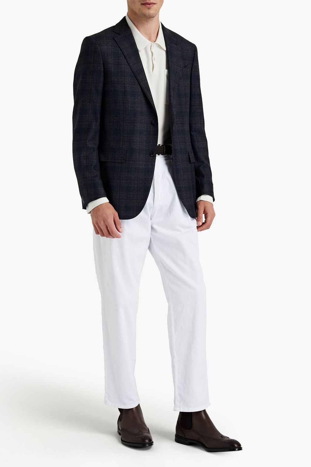 ZEGNA Checked wool blazer