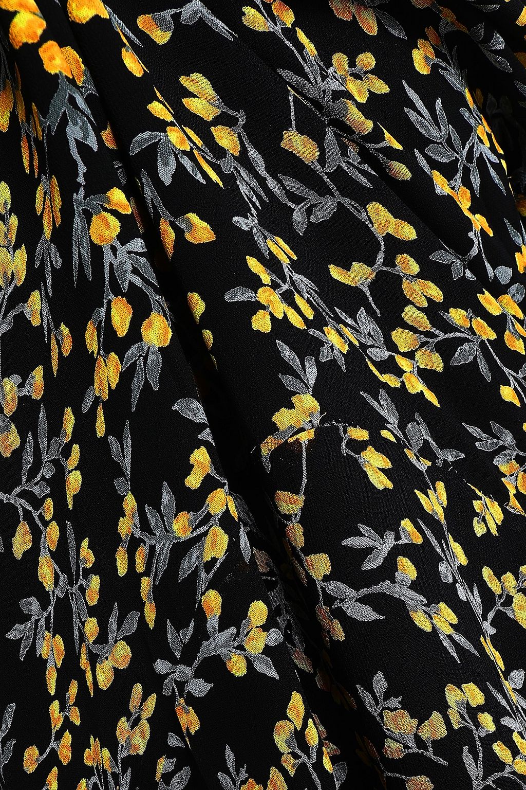 GANNI Floral-print georgette dress