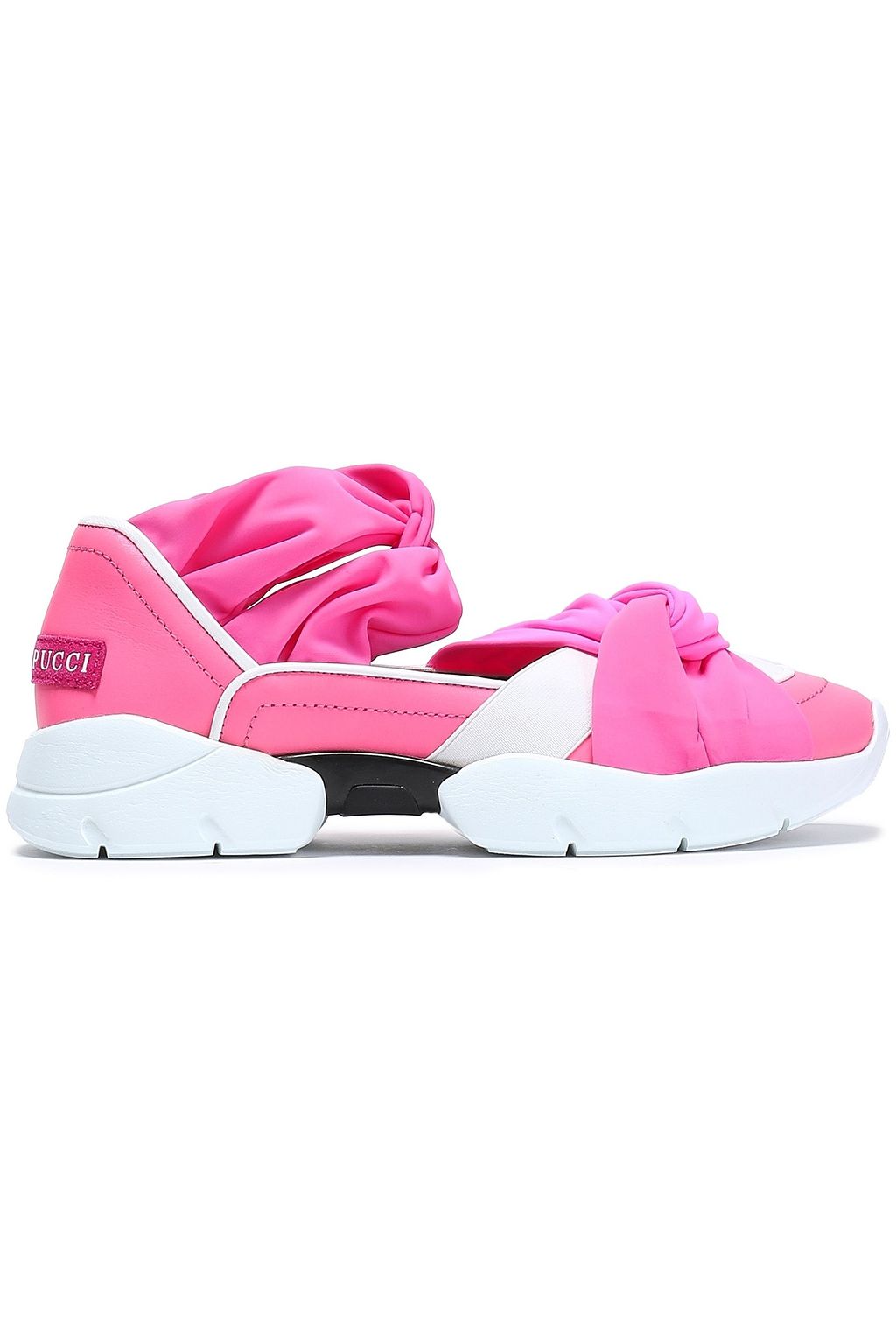 bright pink sneakers